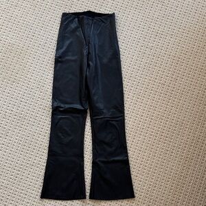 Commando Black pleather Flared Pants- S